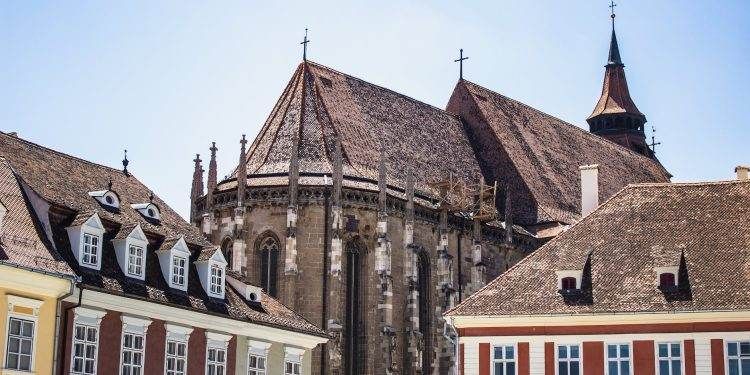 church building under the blue sky