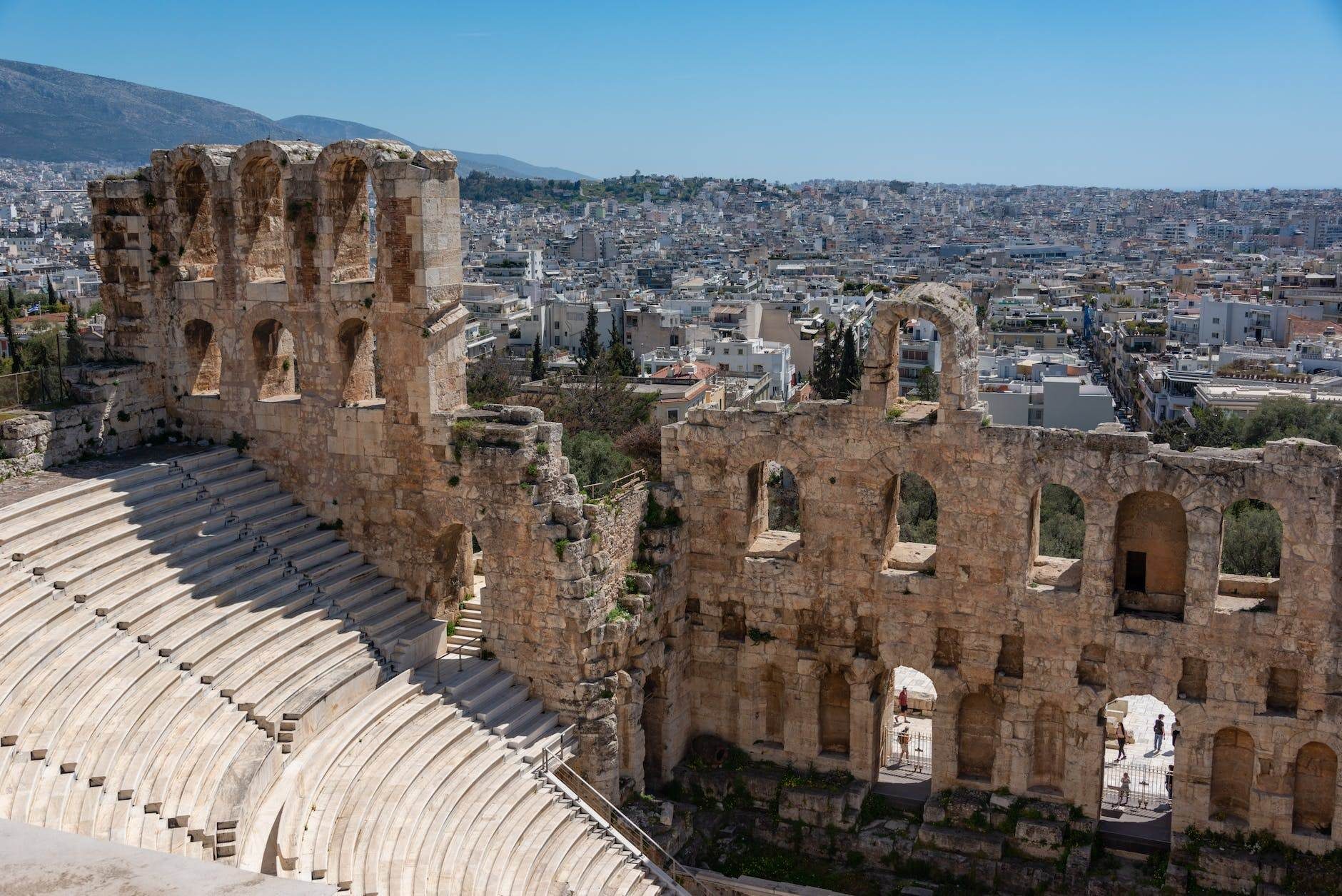 ruins of ancient greek amphitheatre